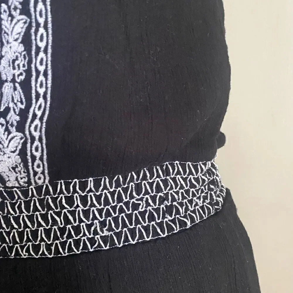 VENUS Swimwear Black White Coverup Dress Med